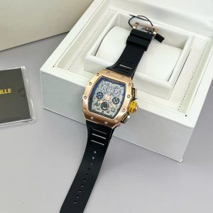 Đồng Hồ Nam Richard Mille RM11-03 Nam Dây Cao Su Màu Đen Fake Cao Cấp 45mm (7)