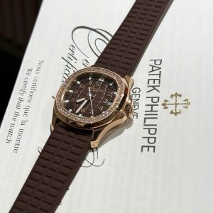 Đồng Hồ Nữ Patek Philippe Aquanaut 5067 Đính Đá Máy Cơ Màu Nâu 35 (1)