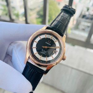 Đồng Hồ Omega De Ville Fake Cao Cấp Nam Dây Da Màu Đen 40mm (6)