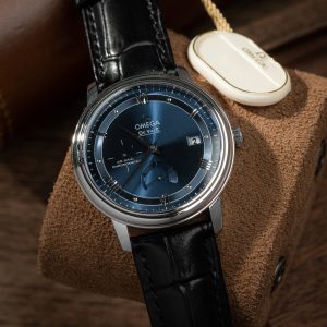 Đồng Hồ Omega De Ville Prestige Power Reserve Mặt Xanh Máy Thuỵ Sỹ (5)