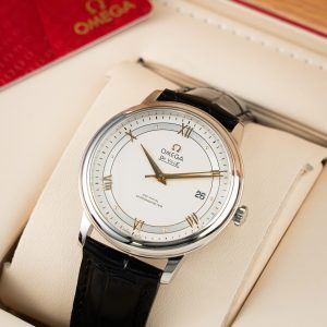 Đồng Hồ Omega De Ville Prestige Replica 11 Nam Dây Da Màu Đen 39 (1)