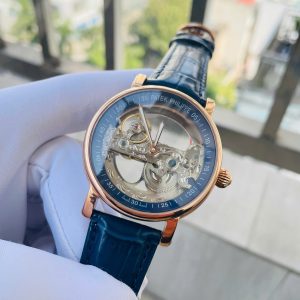 Đồng Hồ Patek Philippe Cơ Lộ Máy Nhật Vỏ Mạ Vàng Nam Fake Cao Cấp 41mm (1)