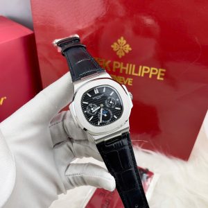 Đồng Hồ Patek Philippe Fake Máy Nhật Nautilus 5740 Dây Da Màu Đen 40mm (4)