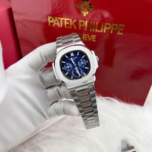 Đồng Hồ Patek Philippe Nam Dây Kim Loại Mặt Xanh Máy Nhật Nautilus 5740 40mm (5)
