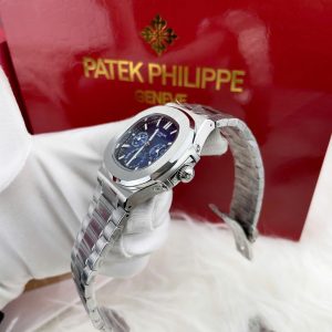 Đồng Hồ Patek Philippe Nam Dây Kim Loại Mặt Xanh Máy Nhật Nautilus 5740 40mm (5)