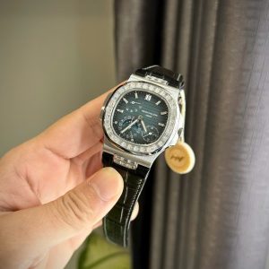 Đồng Hồ Patek Philippe Nautilus 5724G Đính Đá Moissanite Hong Kong Xưởng PPF 40mm (2)