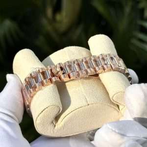 Đồng Hồ Rolex DateJust 279135RBR Phủ Vàng Hồng 18K Đính Đá Moissanite 28mm (3)