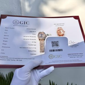 Đồng Hồ Rolex DateJust 279135RBR Phủ Vàng Hồng 18K Đính Đá Moissanite 28mm (3)