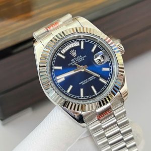 Đồng Hồ Rolex Fake Máy Cơ Automatic Nhật Mặt Xanh Dương DateJust 41mm (4)