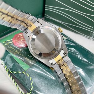 Đồng Hồ Rolex Fake Máy Cơ Nhật DateJust Mặt Đen Đính Đá 38-41mm (1)