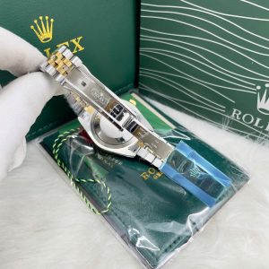Đồng Hồ Rolex Fake Máy Cơ Nhật DateJust Mặt Đen Đính Đá 38-41mm (1)
