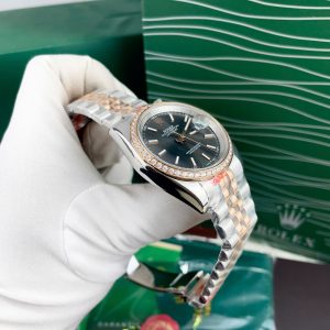 Đồng Hồ Rolex Giá Rẻ Máy Cơ Nhật Đính Đá Fake Cao Cấp DateJust 38-41mm (6)