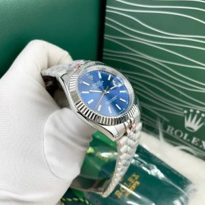 Đồng Hồ Rolex Giá Rẻ Máy Cơ Nhật Mặt Xanh Cọc Số Dạ Quang DateJust 38-41mm (1)