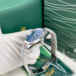 Đồng Hồ Rolex Giá Rẻ Máy Cơ Nhật Mặt Xanh Cọc Số Dạ Quang DateJust 38-41mm (1)