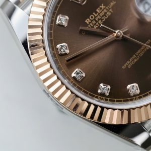 Đồng Hồ Rolex Nam Rep 11 DateJust 126331 Mặt Số Chocolate Đính Đá Clean 41mm (9)