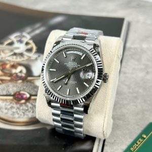 Đồng Hồ Rolex Nam Rep 11 Day-Date 228236 Nhà Máy GM Mặt Số Xám 40mm (1)