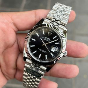 Đồng Hồ Rolex Replica Cao Cấp DateJust 126334 Mặt Đen Cọc Dạ Quang 41mm (1)