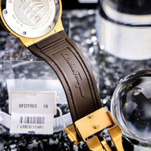 Đồng Hồ Salvatore Ferragamo F80 Classic Màu Nâu Máy Pin Thuỵ Sỹ Like Auth 40mm (3)