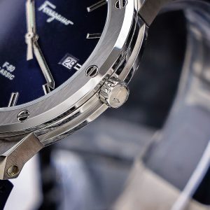 Đồng Hồ Salvatore Ferragamo F80 Classic Màu Xanh Dương Replica Thuỵ Sỹ 40mm (2)