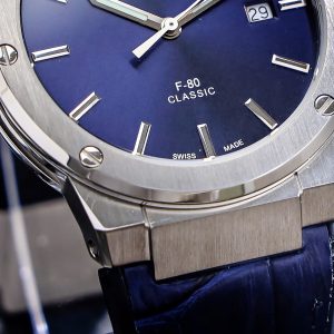 Đồng Hồ Salvatore Ferragamo F80 Classic Màu Xanh Dương Replica Thuỵ Sỹ 40mm (2)