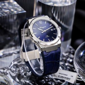 Đồng Hồ Salvatore Ferragamo F80 Classic Màu Xanh Dương Replica Thuỵ Sỹ 40mm (2)