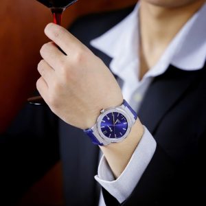 Đồng Hồ Salvatore Ferragamo F80 Classic Màu Xanh Dương Replica Thuỵ Sỹ 40mm (2)