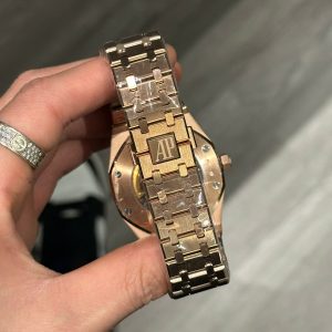 Dong Ho Audemars Piguet Royal Oak 15407 Skeleton Rose Gold Nha May THB 2024 41mm 3