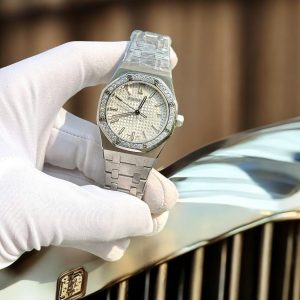Đồng Hồ Audemars Piguet Royal Oak Nữ Đính Đá Moissanite Replica Cao Cấp 34mm (5)