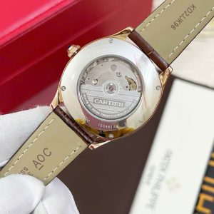Đồng Hồ Cartier Driver Automatic Máy Cơ Nhật Fake Cao Cấp Màu Nâu 41mm (4)