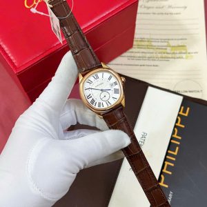 Đồng Hồ Cartier Driver Automatic Máy Cơ Nhật Fake Cao Cấp Màu Nâu 41mm (4)
