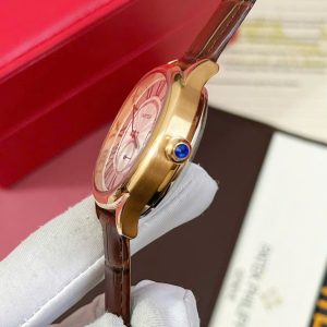 Đồng Hồ Cartier Driver Automatic Máy Cơ Nhật Fake Cao Cấp Màu Nâu 41mm (4)
