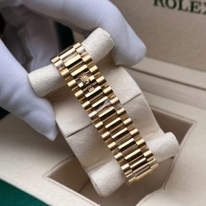 Đồng Hồ Chế Tác Rolex Day-Date 228238 Mặt Vàng Cọc Số La Mã Xưởng GM 178 Gram 40mm (10)