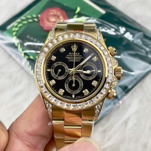 Đồng Hồ Nam Rolex Daytona Fake Máy Cơ Nhật Đính Đá Giá Rẻ 40mm (1)