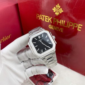Đồng Hồ Patek Philippe Automatic Nam Mặt Đen Fake Máy Nhật Nautilus 5821 41mm (1)