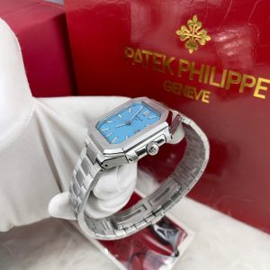 Đồng Hồ Patek Philippe Automatic Nam Mặt Xanh Băng Máy Nhật Nautilus 5821 41mm (4)`