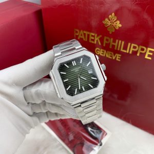 Đồng Hồ Patek Philippe Automatic Nam Mặt Xanh Lá Fake Cao Cấp Nautilus 5821 41mm (1)