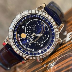 Đồng Hồ Patek Philippe Complications 6104G Đính Đá Moissanite Hong Kong 44mm (5)