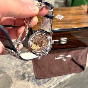 Đồng Hồ Patek Philippe Complications 6104G Đính Đá Moissanite Hong Kong 44mm (5)