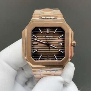 Đồng Hồ Patek Philippe Cubitus 5821 Replica Cao Cấp Mặt Nâu Xưởng TW 41mm (1)