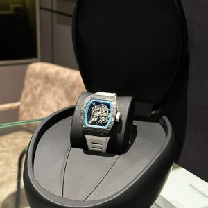 Đồng Hồ Richard Mille RM055 Carbon Dây Cao Su Màu Trắng Xưởng BBR (1)