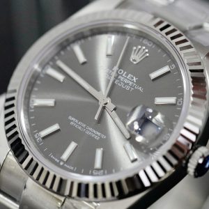 Đồng Hồ Rolex DateJust 126334 Automatic Máy Thụy Sỹ Mặt Xám Dây Oyster 41mm (1)