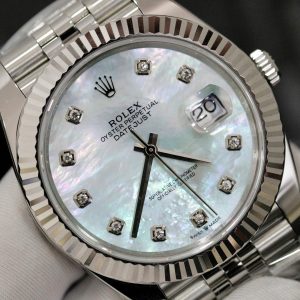 Đồng Hồ Rolex DateJust 126334 Fake Cao Cấp Mặt Số Xà Cừ Máy Thụy Sỹ 41mm (1)