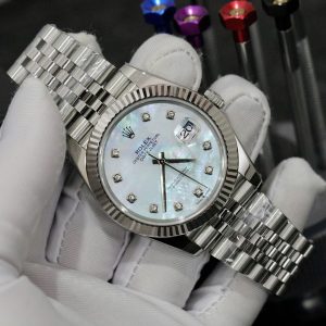 Đồng Hồ Rolex DateJust 126334 Fake Cao Cấp Mặt Số Xà Cừ Máy Thụy Sỹ 41mm (1)