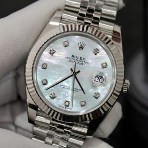 Đồng Hồ Rolex DateJust 126334 Fake Cao Cấp Mặt Số Xà Cừ Máy Thụy Sỹ 41mm (1)