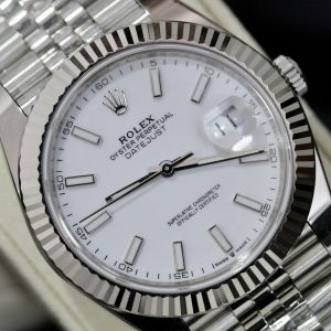 Đồng Hồ Rolex DateJust 126334 Fake Mặt Trắng Máy Cơ Automatic Thụy Sỹ 41mm (1)