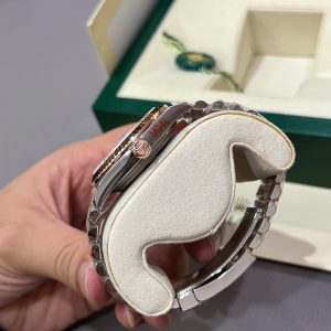 Đồng Hồ Rolex DateJust Mặt Xà Cừ Phủ Vàng Thật Máy Calibre 3235 Nâng Cấp 41mm (15)