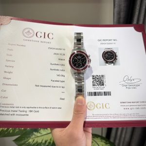 Đồng Hồ Rolex Daytona 126599TRU Đính Đá Ruby Nhân Tạo & Moissanite 40mm (7)