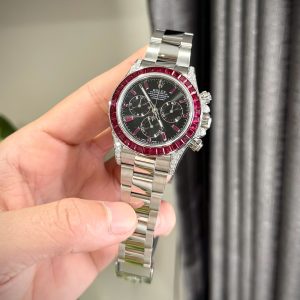 Đồng Hồ Rolex Daytona 126599TRU Đính Đá Ruby Nhân Tạo & Moissanite 40mm (7)