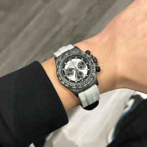Đồng Hồ Rolex Daytona Diw Forged Carbon Cream Replica Máy Calibre 4130 40mm (2)