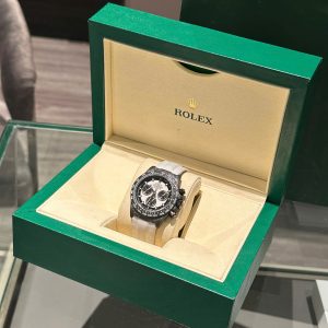 Đồng Hồ Rolex Daytona Diw Forged Carbon Cream Replica Máy Calibre 4130 40mm (2)